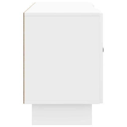 TV-kast Hoogglans wit 102 x 34,5 x 50 cm Bewerkt hout