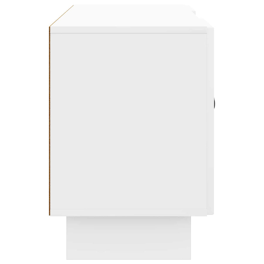 TV-kast Hoogglans wit 102 x 34,5 x 50 cm Bewerkt hout