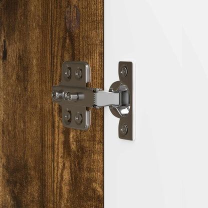 TV-kast Gerookt eiken 102 x 34,5 x 50 cm Bewerkt hout