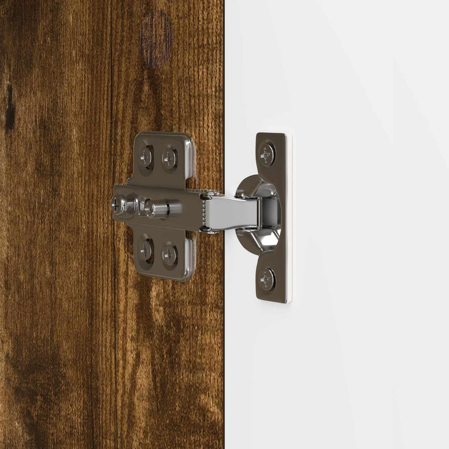TV-kast Gerookt eiken 102 x 34,5 x 50 cm Bewerkt hout