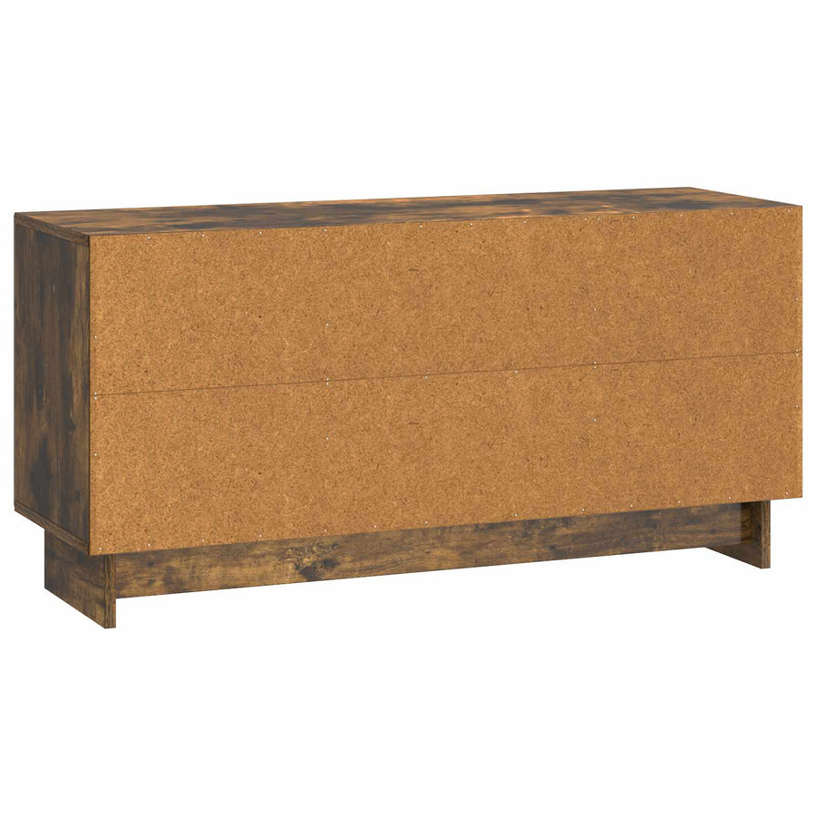 TV-kast Gerookt eiken 102 x 34,5 x 50 cm Bewerkt hout