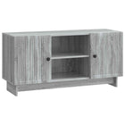 TV-kast 102x34,5x50 cm grijs bewerkt hout