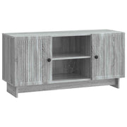 TV-kast 102x34,5x50 cm grijs bewerkt hout