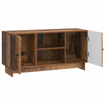 TV-kast Oudhout 102 x 34,5 x 50 cm Bewerkt hout