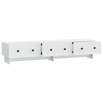 TV-kast met lade Wit 147 x 34,5 x 30 cm Bewerkt hout