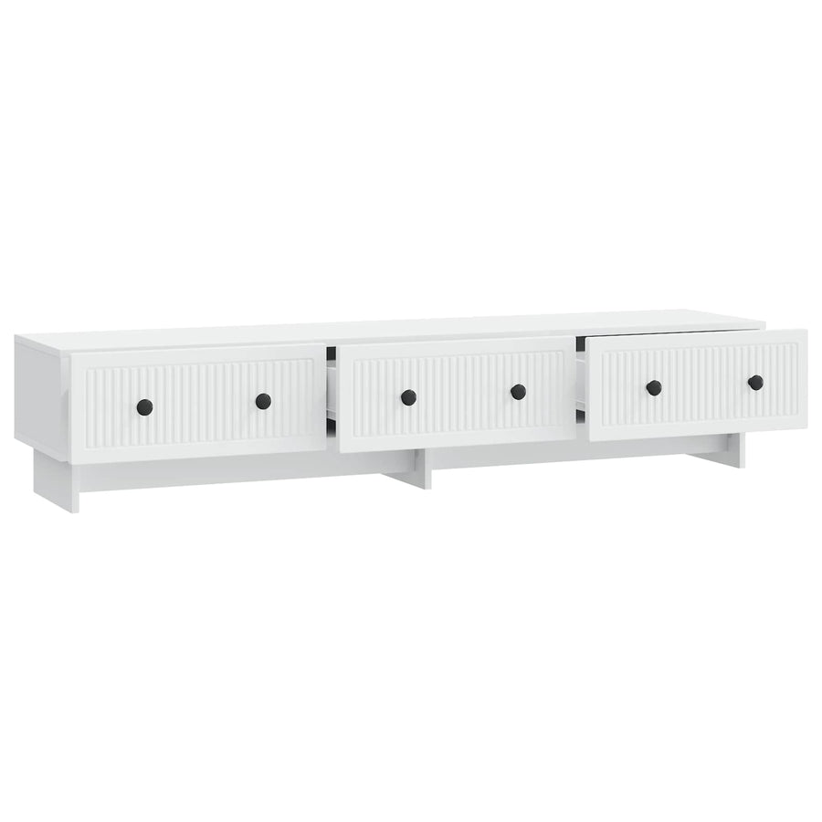 TV-kast met lade Wit 147 x 34,5 x 30 cm Bewerkt hout