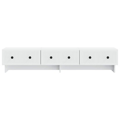TV-kast met lade Wit 147 x 34,5 x 30 cm Bewerkt hout