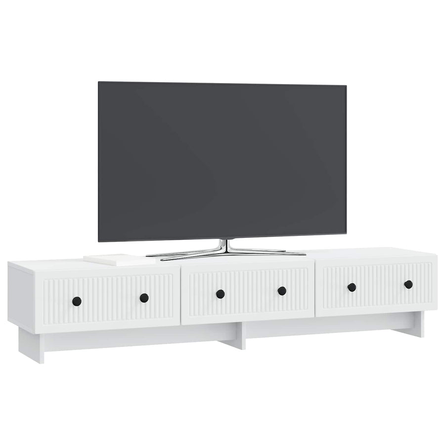 TV-kast met lade Wit 147 x 34,5 x 30 cm Bewerkt hout