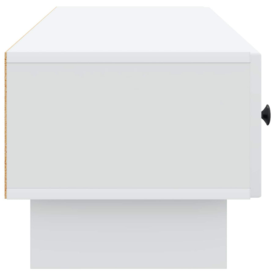 TV-kast met lade Wit 147 x 34,5 x 30 cm Bewerkt hout