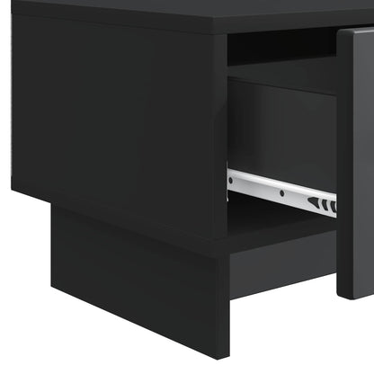 TV-kast met lade Zwart 147 x 34,5 x 30 cm Bewerkt hout