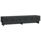 TV-kast 147x34,5x30 cm zwart bewerkt hout