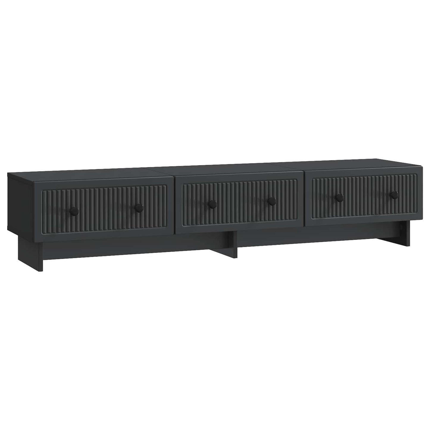 TV-kast met lade Zwart 147 x 34,5 x 30 cm Bewerkt hout