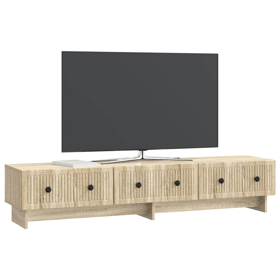 TV-kast met lade Sonoma Eiken 147 x 34,5 x 30 cm Bewerkt hout