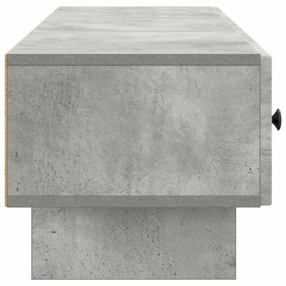 TV-kast met lade Betongrijs 147 x 34,5 x 30 cm Bewerkt hout