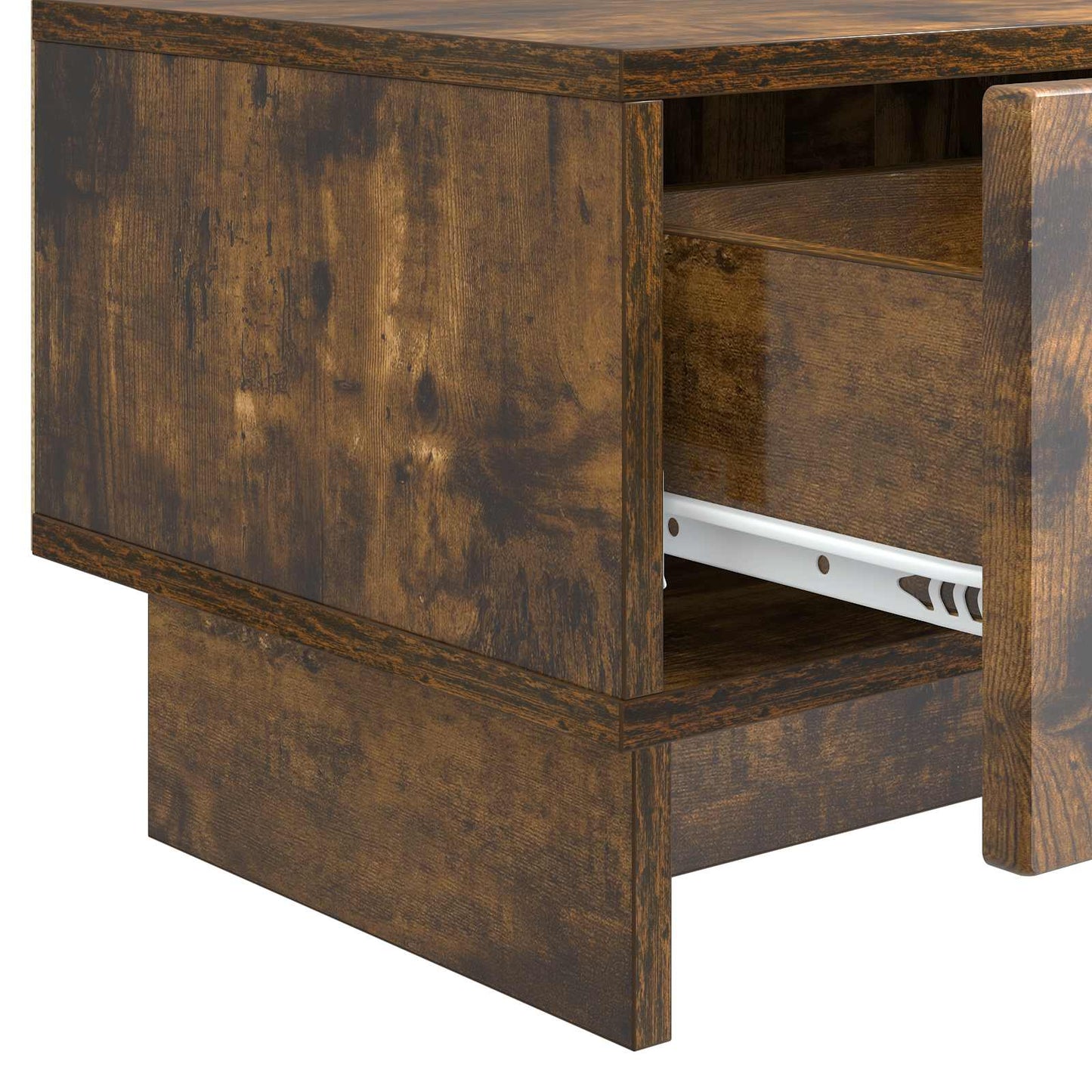 TV-kast met lade Gerookt eiken 147 x 34,5 x 30 cm Bewerkt hout