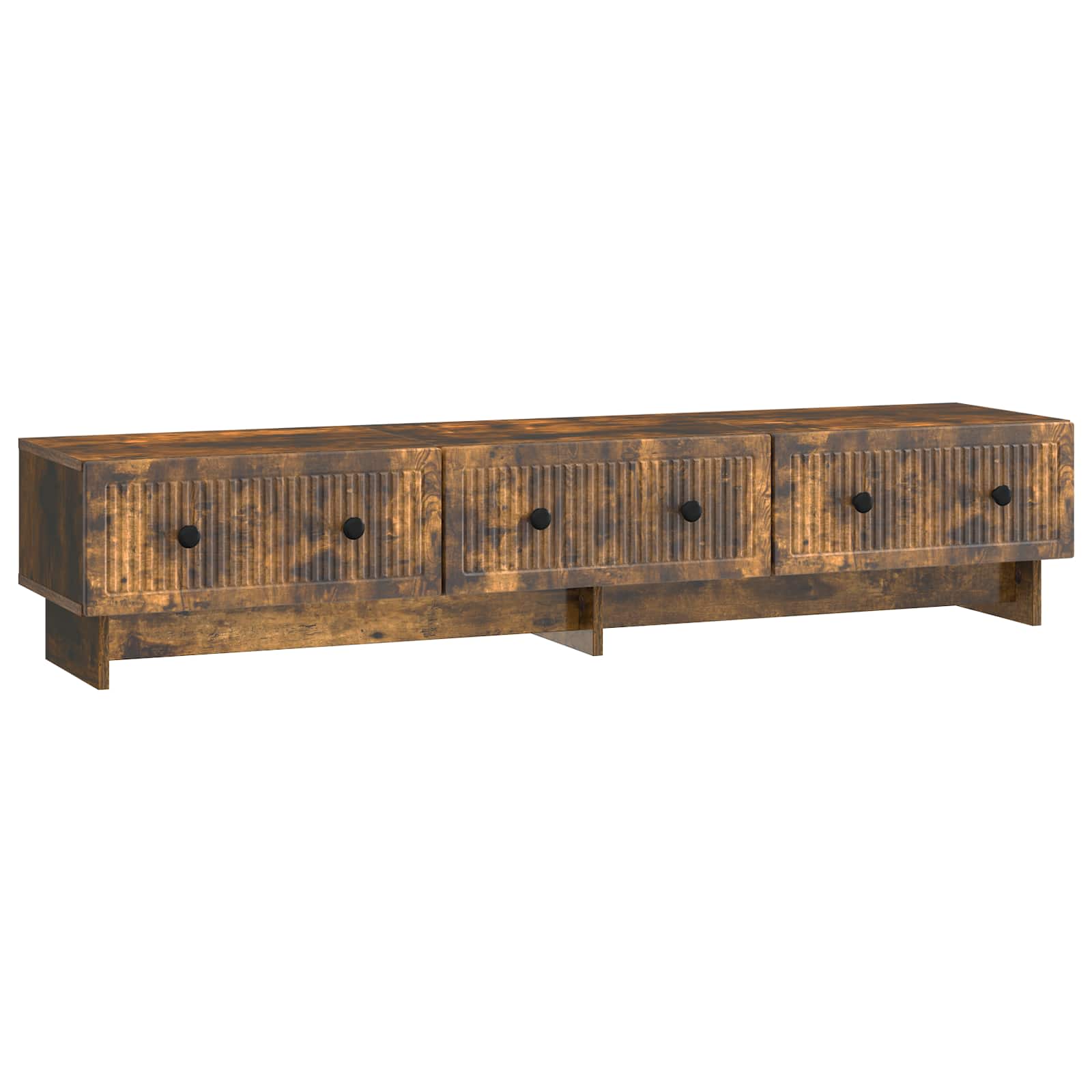 TV-kast met lade Gerookt eiken 147 x 34,5 x 30 cm Bewerkt hout