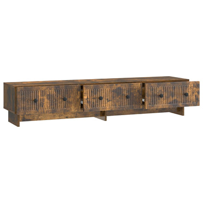 TV-kast met lade Gerookt eiken 147 x 34,5 x 30 cm Bewerkt hout