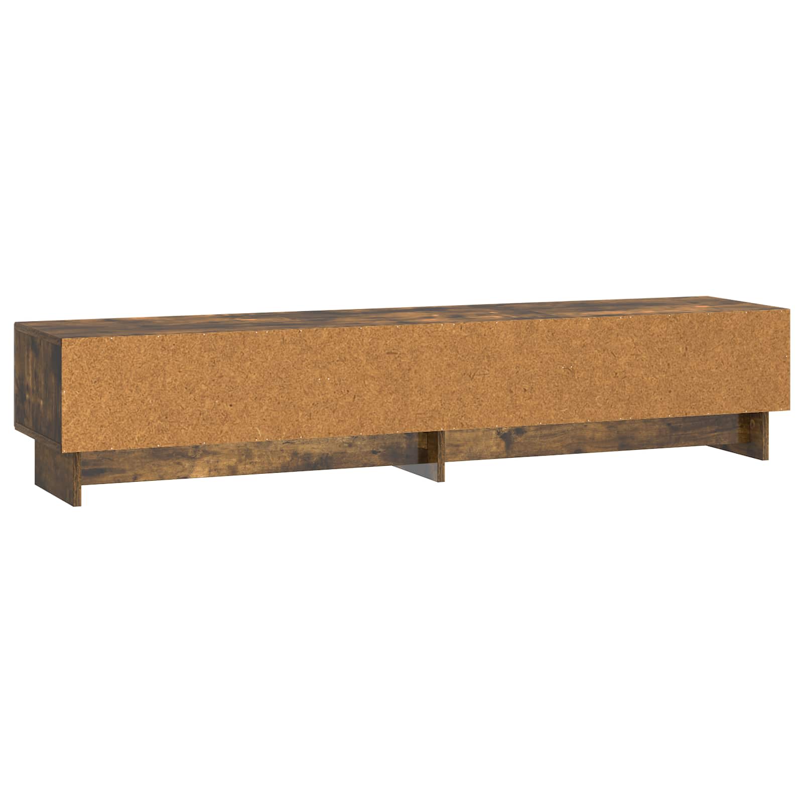 TV-kast met lade Gerookt eiken 147 x 34,5 x 30 cm Bewerkt hout