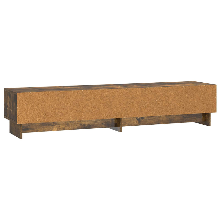 TV-kast met lade Gerookt eiken 147 x 34,5 x 30 cm Bewerkt hout