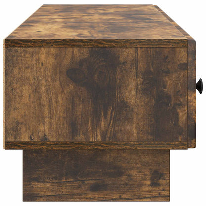 TV-kast met lade Gerookt eiken 147 x 34,5 x 30 cm Bewerkt hout
