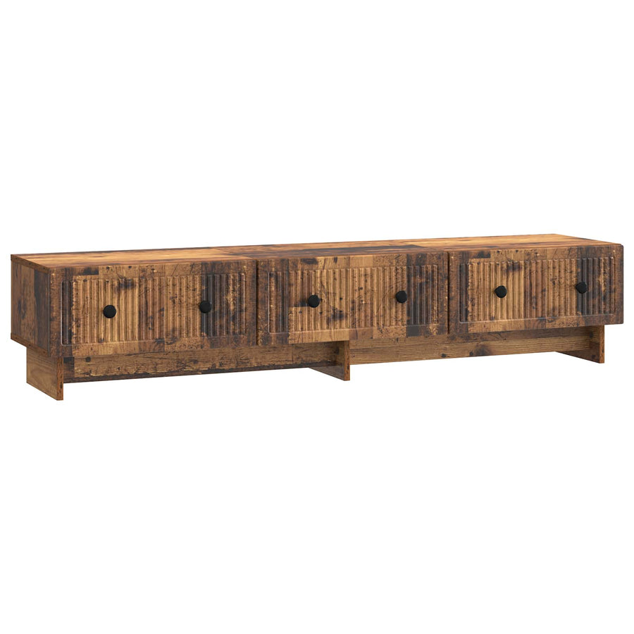 TV-kast met lade Oud hout 147 x 34,5 x 30 cm Bewerkt hout