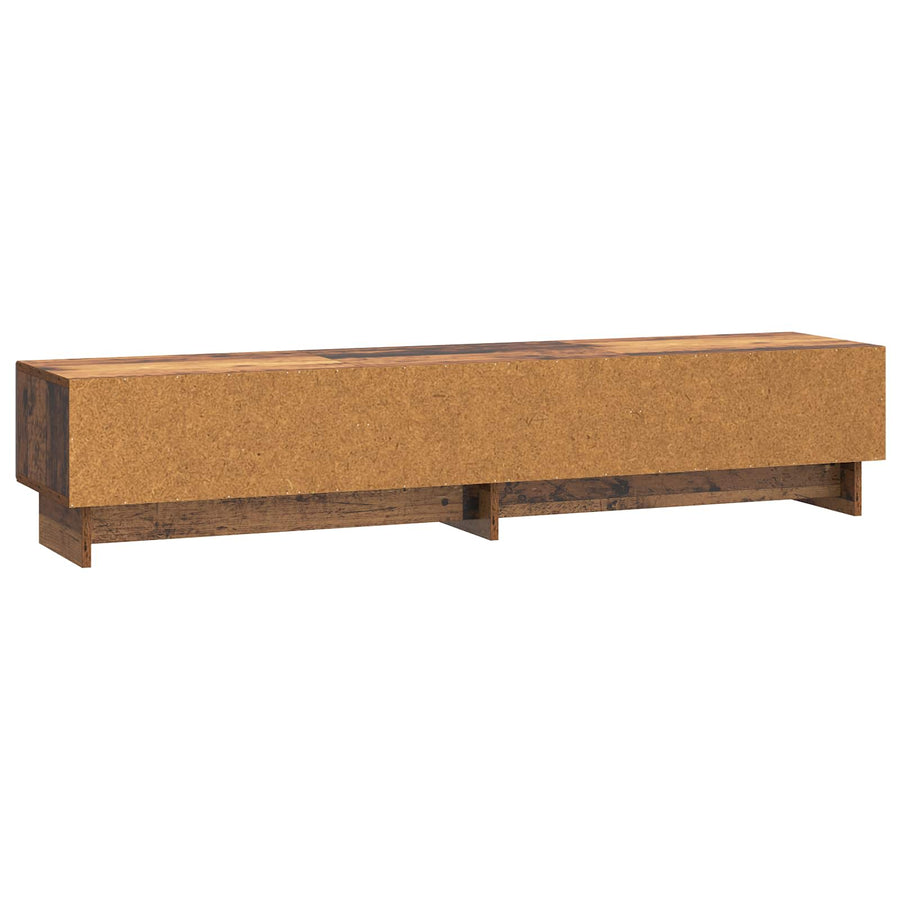 TV-kast met lade Oud hout 147 x 34,5 x 30 cm Bewerkt hout