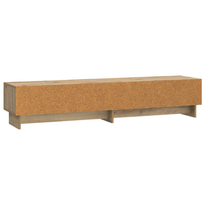 TV-kast Artisanaal eiken 147 x 34,5 x 30 cm Bewerkt hout