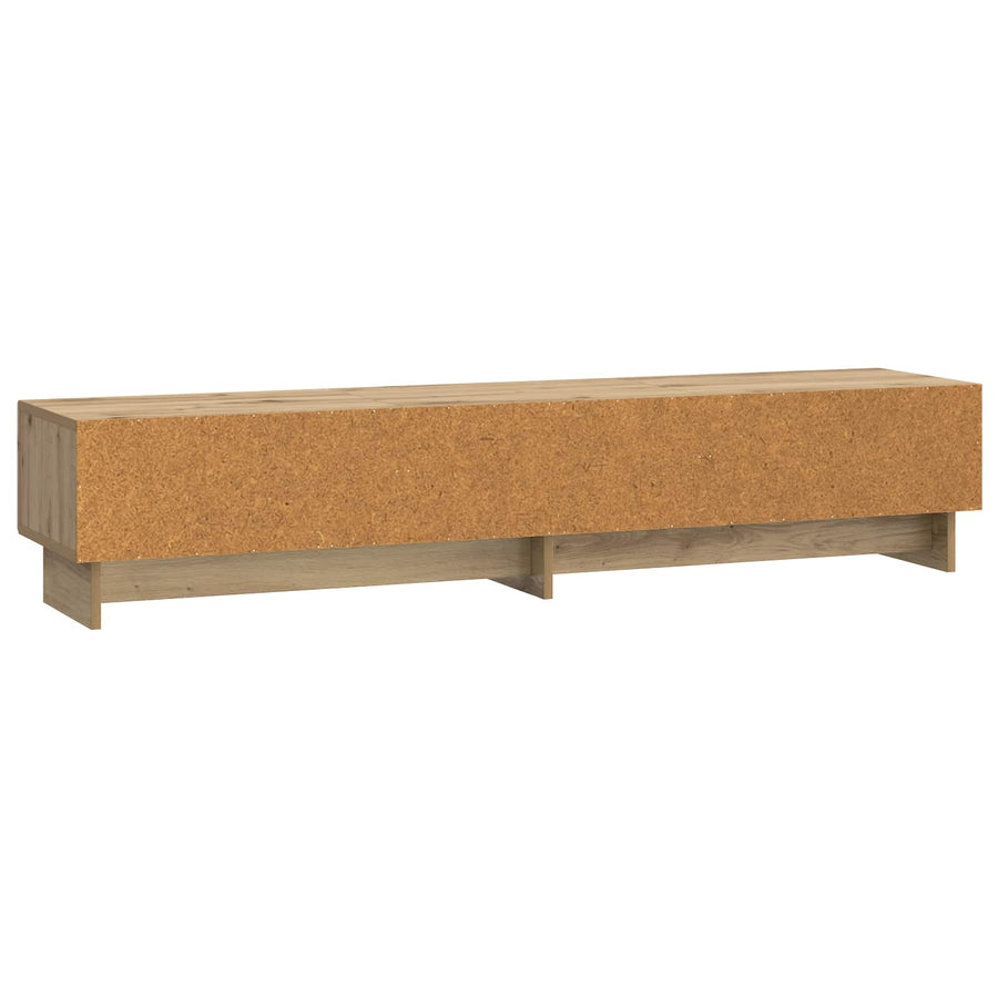 TV-kast Artisanaal eiken 147 x 34,5 x 30 cm Bewerkt hout