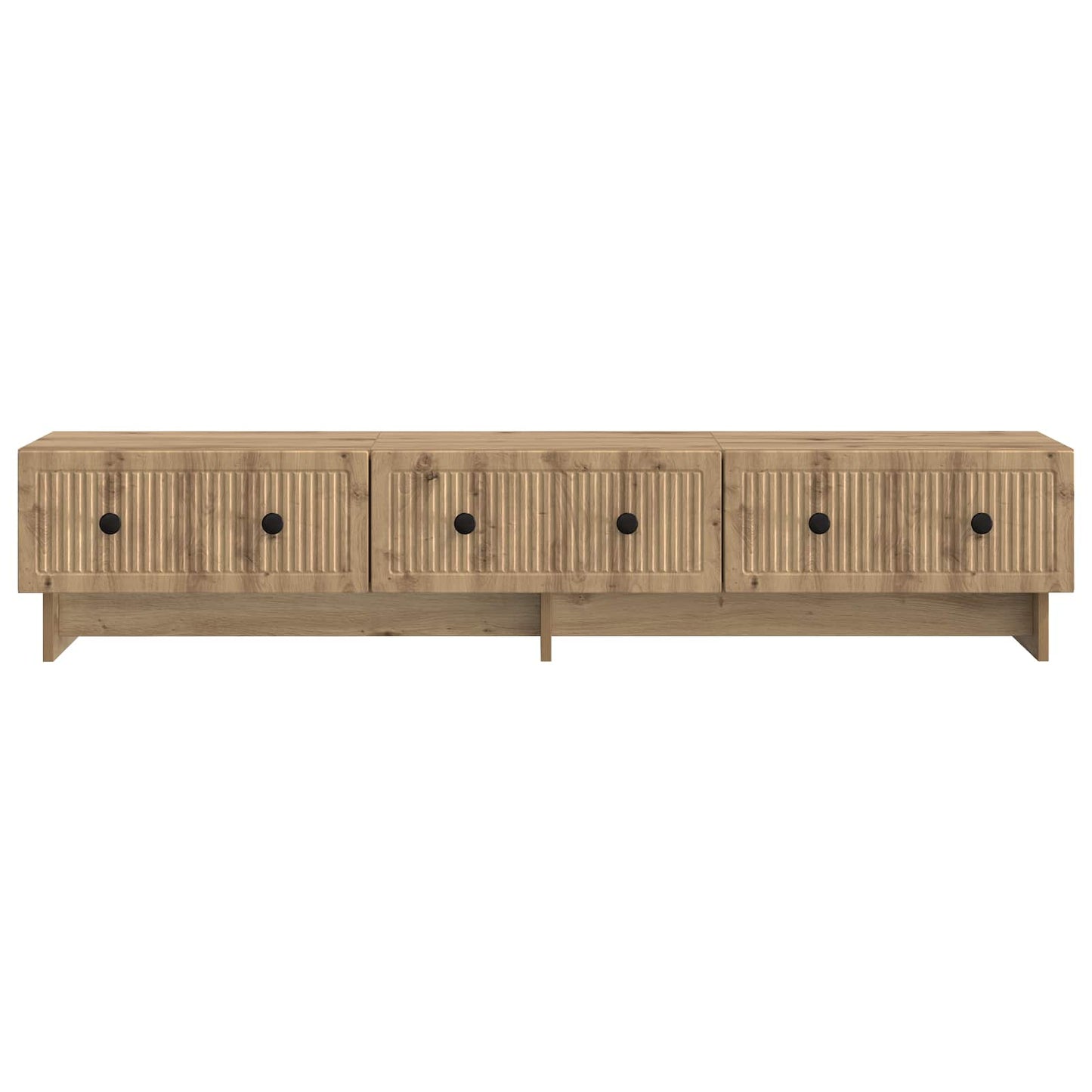 TV-kast Artisanaal eiken 147 x 34,5 x 30 cm Bewerkt hout