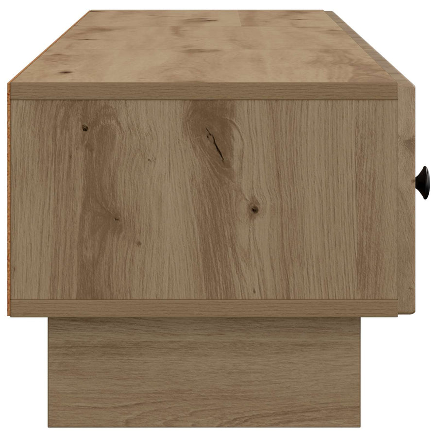 TV-kast Artisanaal eiken 147 x 34,5 x 30 cm Bewerkt hout
