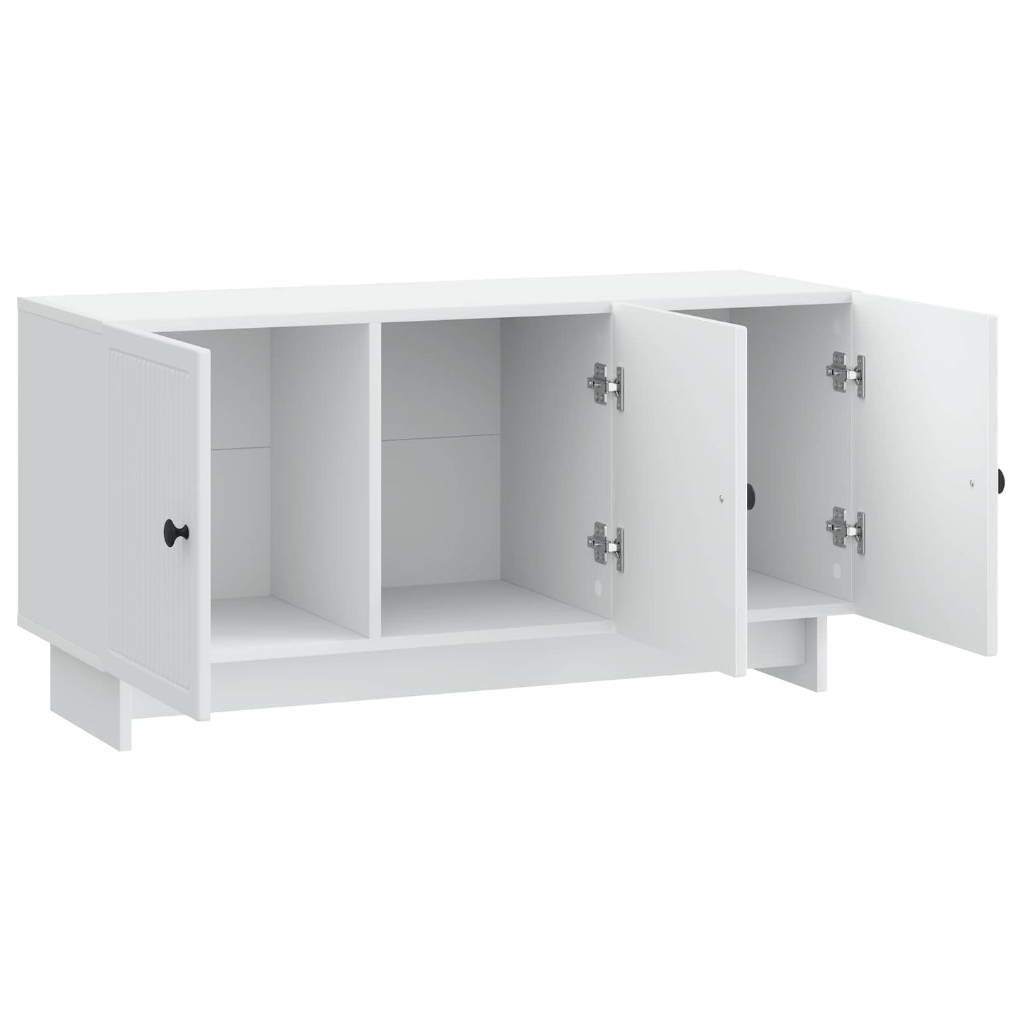TV-kast Wit 99 x 34,5 x 50 cm Bewerkt hout