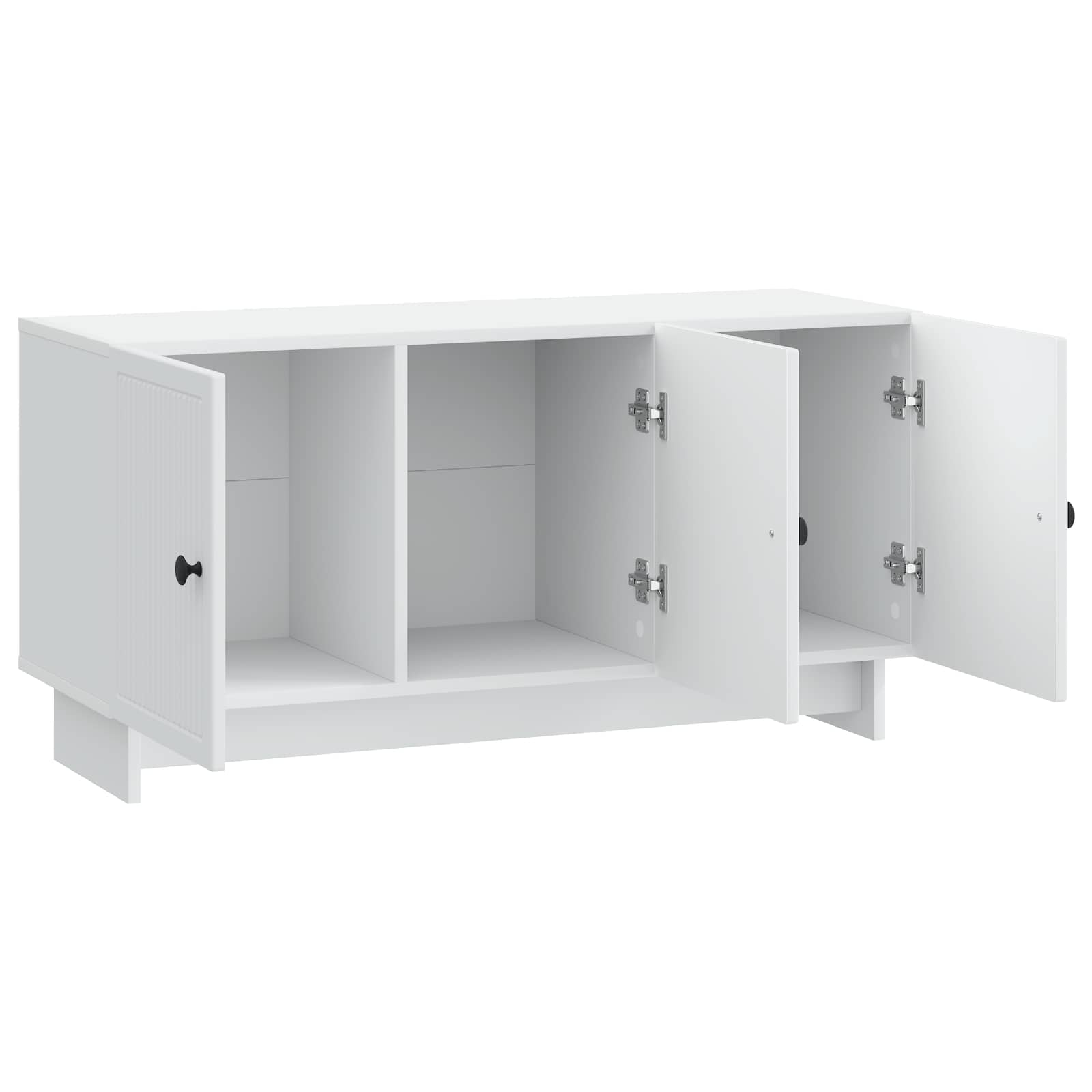 TV-kast Wit 99 x 34,5 x 50 cm Bewerkt hout