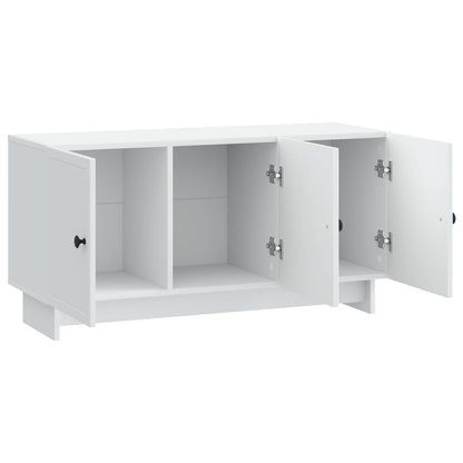 TV-kast Wit 99 x 34,5 x 50 cm Bewerkt hout