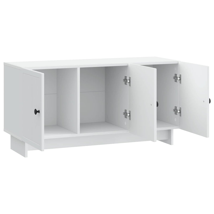 TV-kast Wit 99 x 34,5 x 50 cm Bewerkt hout