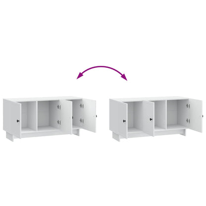 TV-kast Wit 99 x 34,5 x 50 cm Bewerkt hout