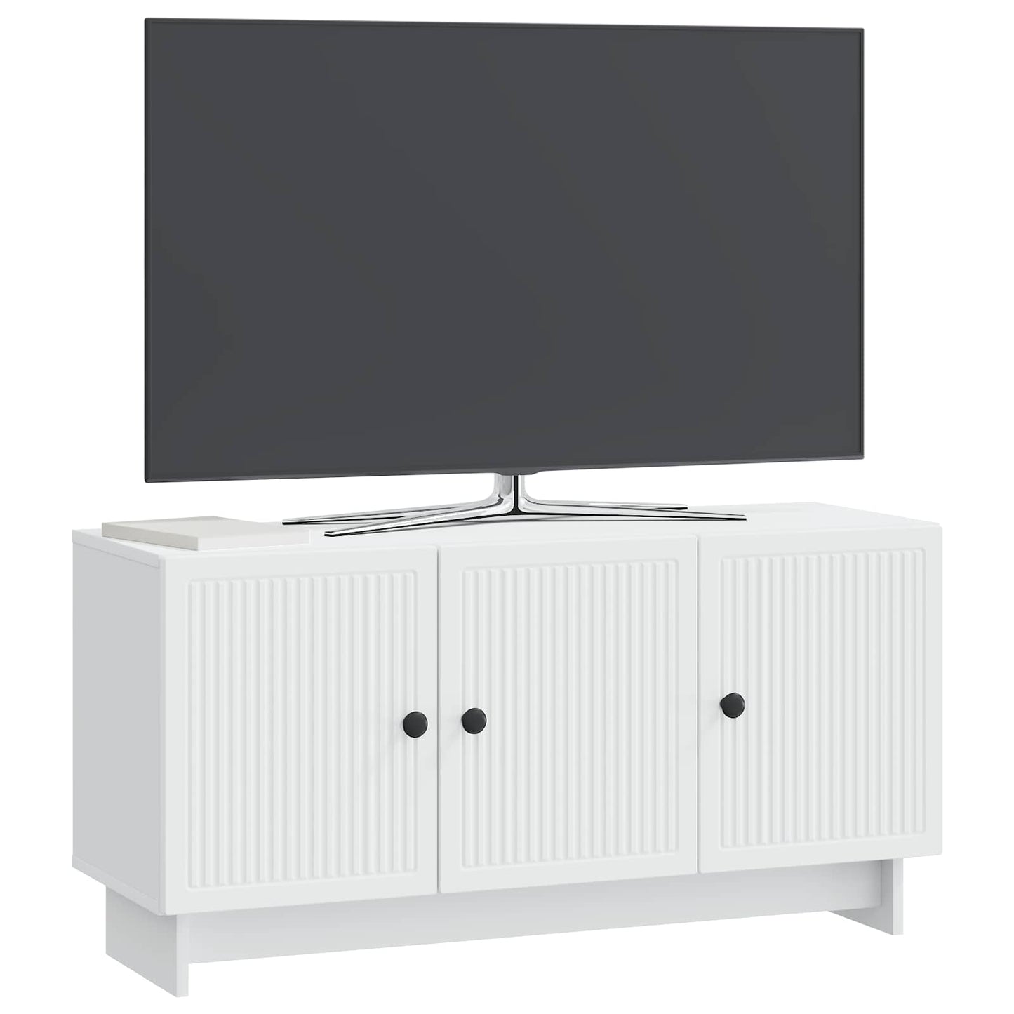 TV-kast Wit 99 x 34,5 x 50 cm Bewerkt hout