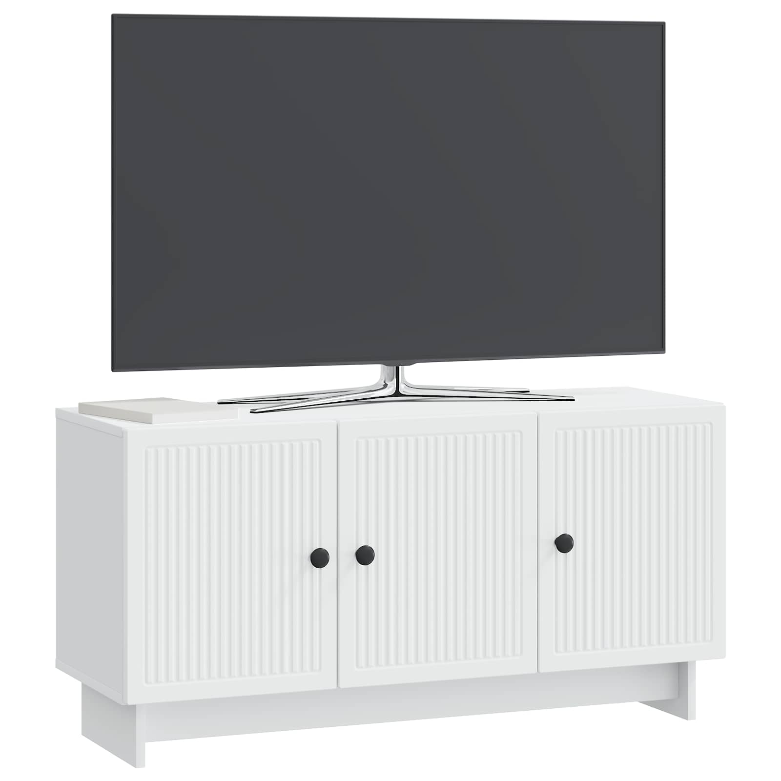 TV-kast Wit 99 x 34,5 x 50 cm Bewerkt hout