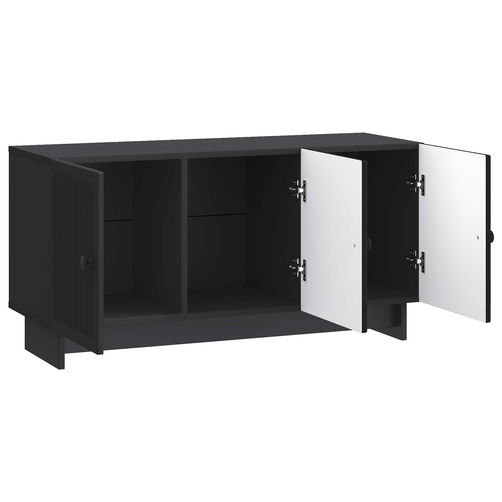 TV-kast Zwart 99 x 34,5 x 50 cm Bewerkt hout