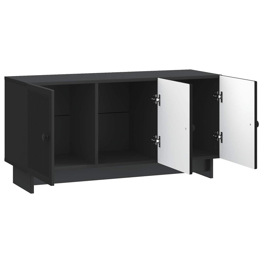 TV-kast Zwart 99 x 34,5 x 50 cm Bewerkt hout