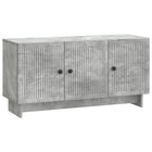 TV-kast 99x34,5x50 cm bewerkt hout betongrijs