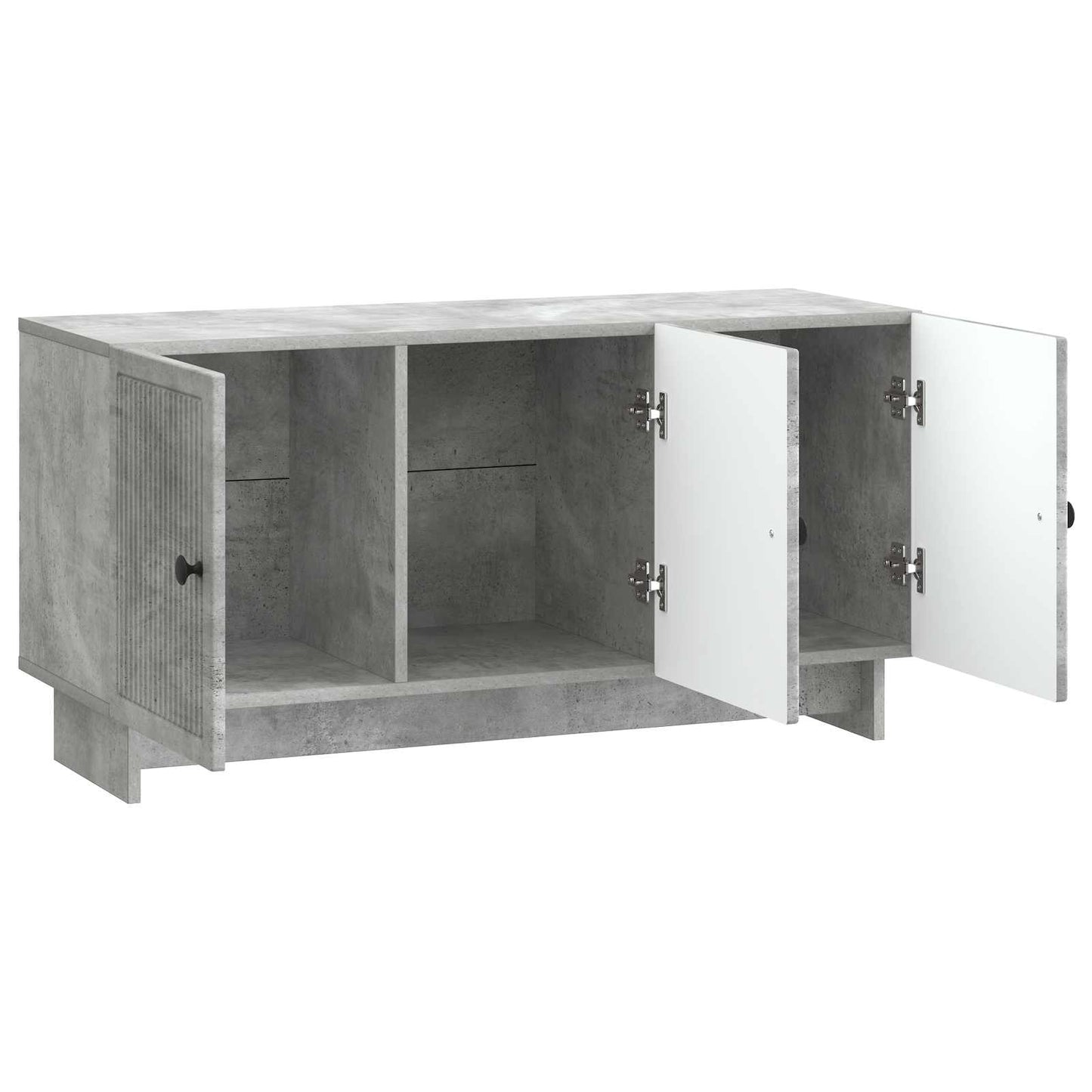 TV-kast Betongrijs 99 x 34,5 x 50 cm Bewerkt hout