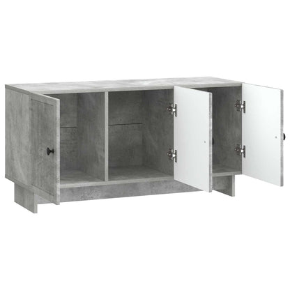 TV-kast Betongrijs 99 x 34,5 x 50 cm Bewerkt hout