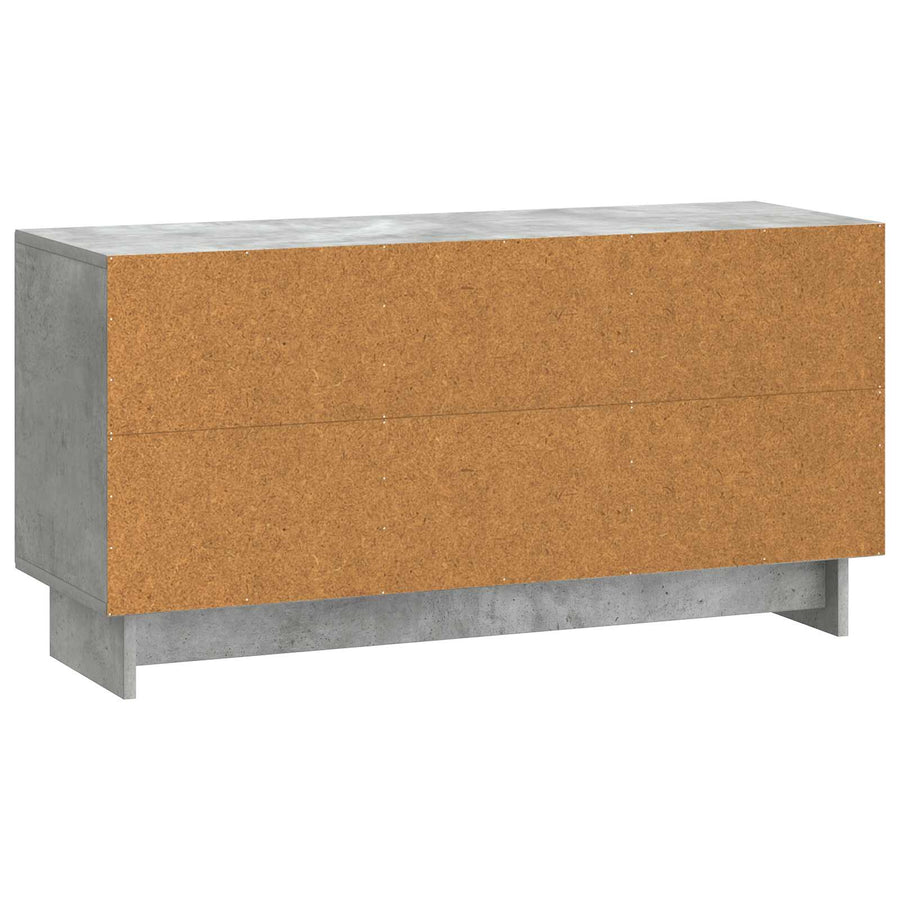 TV-kast Betongrijs 99 x 34,5 x 50 cm Bewerkt hout
