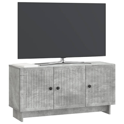 TV-kast Betongrijs 99 x 34,5 x 50 cm Bewerkt hout