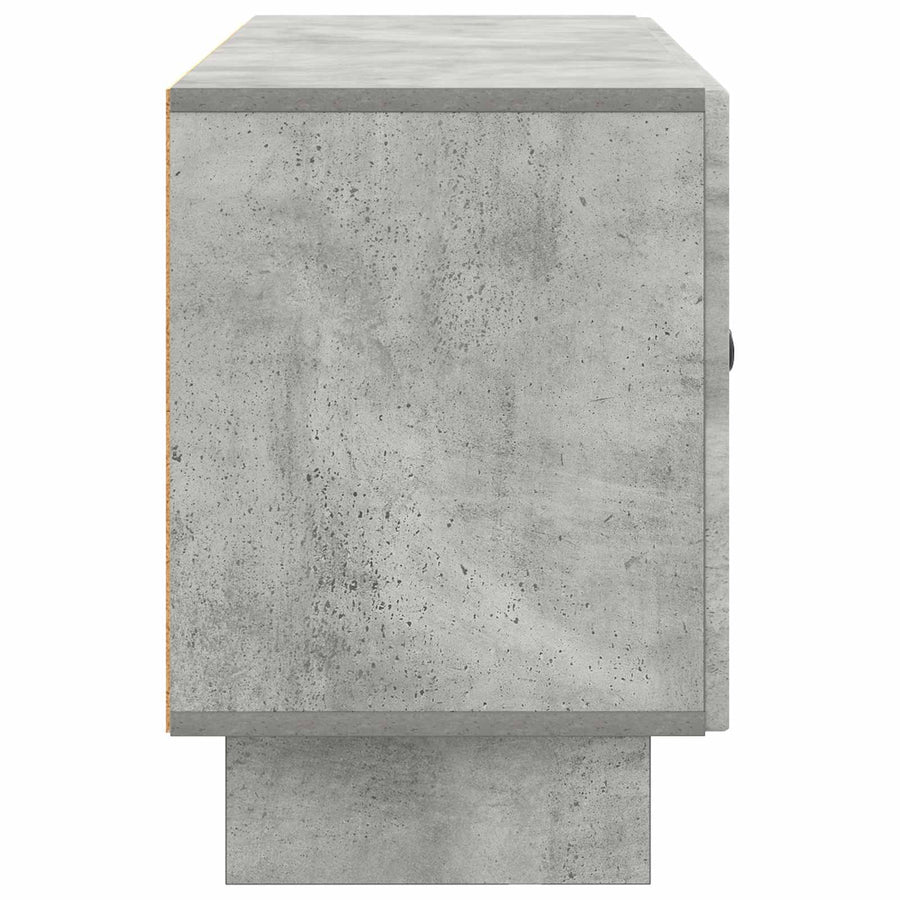 TV-kast Betongrijs 99 x 34,5 x 50 cm Bewerkt hout