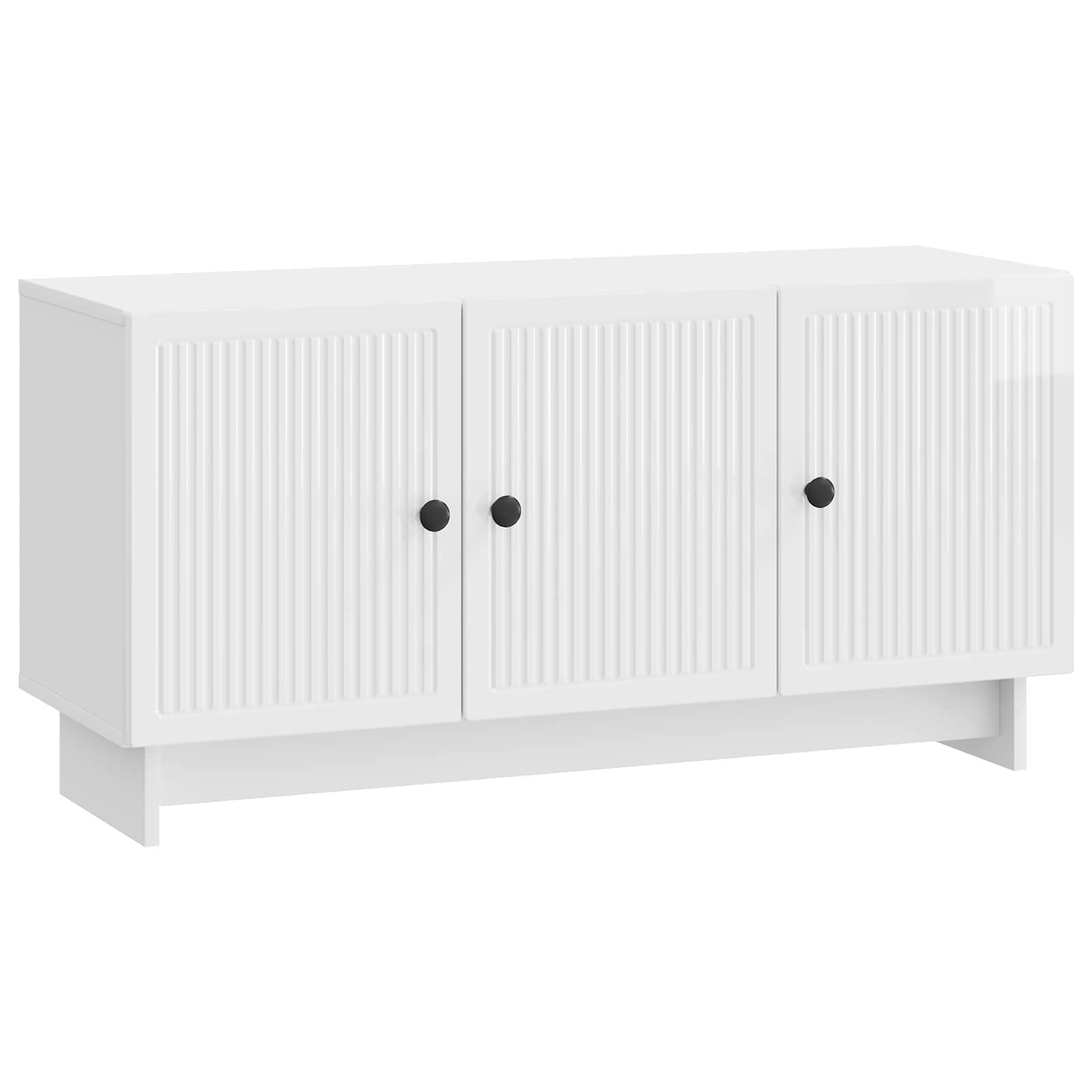 TV-kast Hoogglans Wit 99 x 34,5 x 50 cm Bewerkt hout