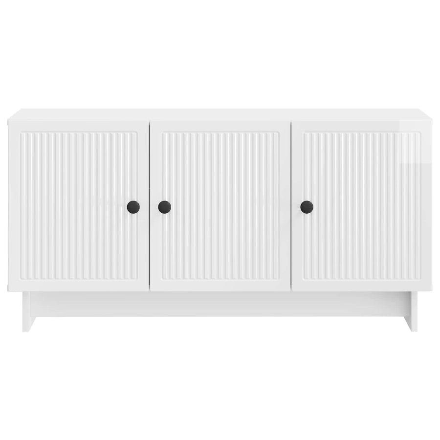 TV-kast Hoogglans Wit 99 x 34,5 x 50 cm Bewerkt hout