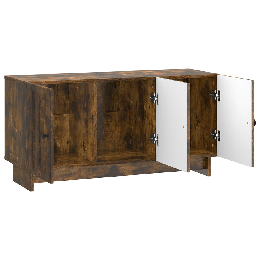 TV-kast Gerookt eiken 99 x 34,5 x 50 cm Bewerkt hout
