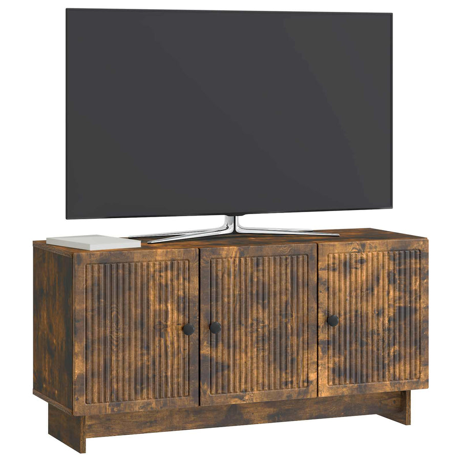 TV-kast Gerookt eiken 99 x 34,5 x 50 cm Bewerkt hout