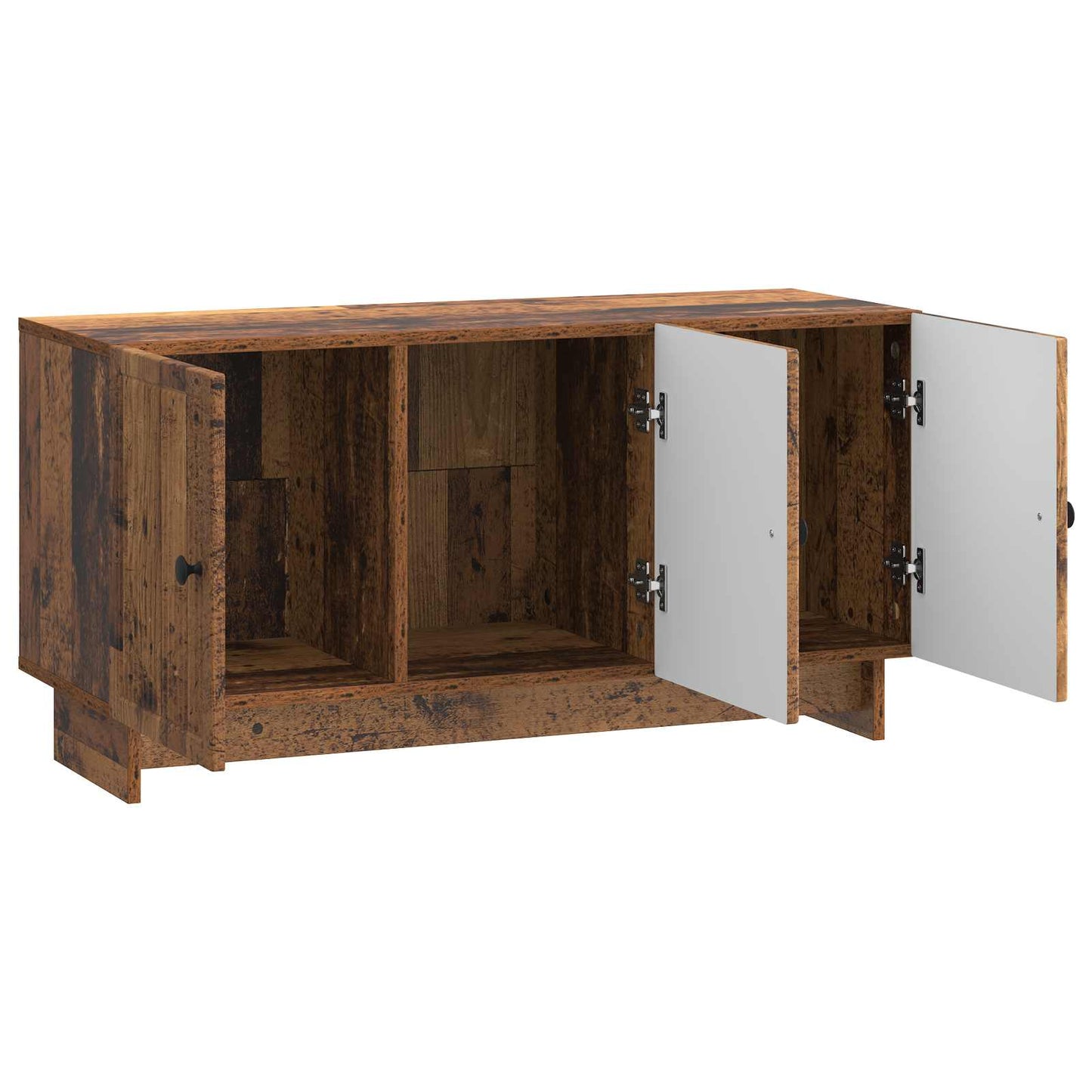 TV-kast Oud hout 99 x 34,5 x 50 cm Bewerkt hout